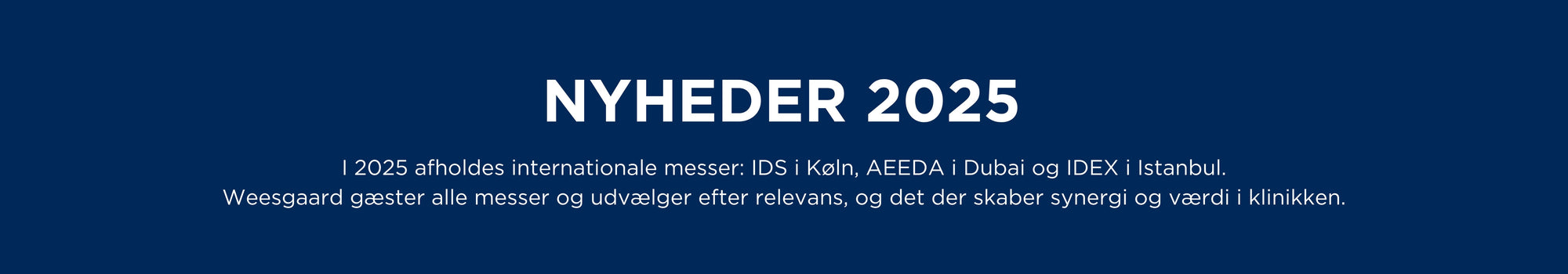 Nye produkter 2025