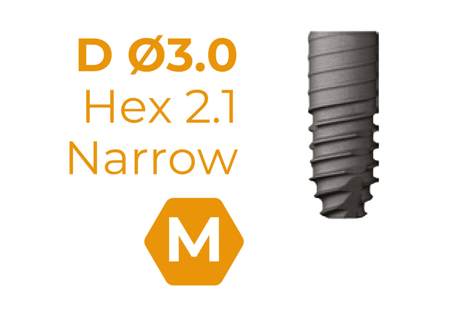 TSIII SA 3 mm Hex 2.1 Mini Narrow