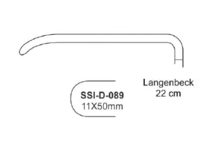 Komfort Langebeck sårhage 10 x 40 mm