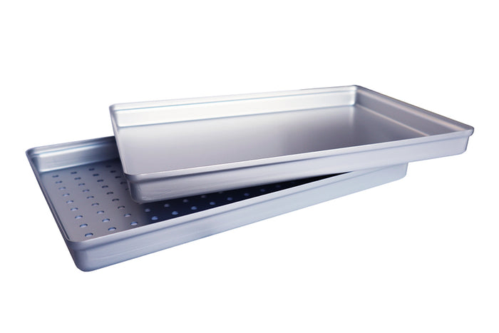 Aluminium kassettelåg 28 x 18 cm (vælg med/uden huller)