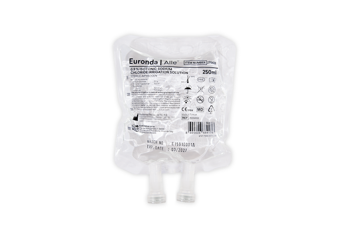 Komfort skyllevand natriumklorid, 20 x 250 ml poser - Nyhed