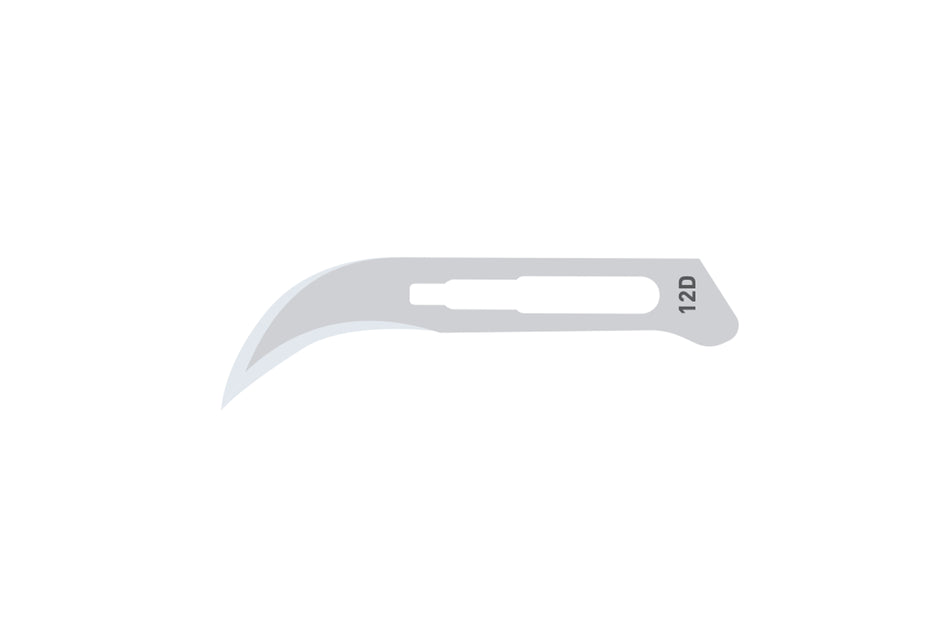 Skalpelblade nr. 12D, pakning med 100 stk.