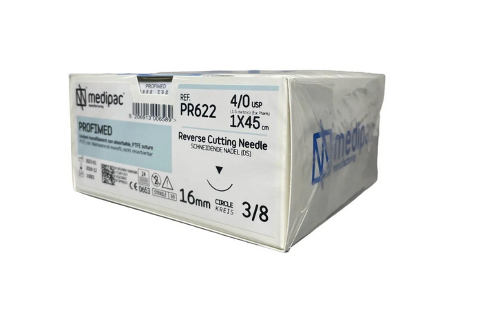 PTFE - Monofilament ikke resorberbar sutur, pakning med 24 stk