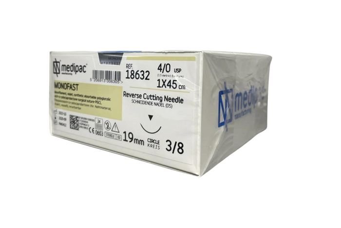 Vareprøve, Monofast - Resorberbar monofilament sutur, violet