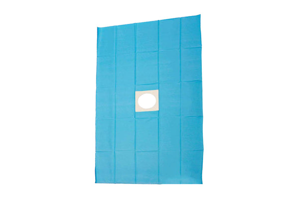 Vareprøve, Sterilt hul-afdækningsstykke, 100 x 160 cm
