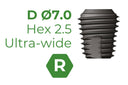 TSIII SA 7.0 mm Hex 2.5 Regular Ultra-Wide