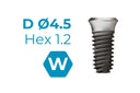 SSIII SA 4.5 mm Hex 1.2 Wide