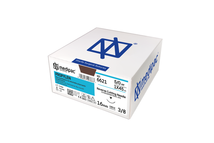 Propylen - Monofilament ikke resorberbar sutur, pakning med 24 stk