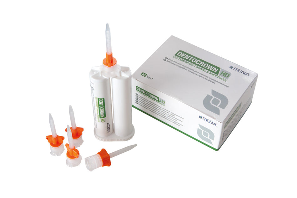 DentoCrown provisorisk akryl, pakning med 50 ml + 10 spidser