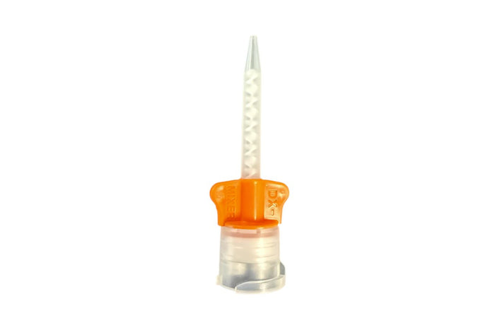 Orange blandespidser til 1:1 50 ml patroner, pakning med 10 stk.