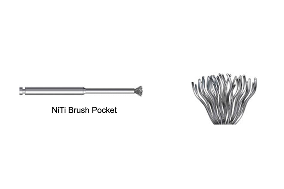 Titanium børste Pocket, pakning med 4 stk