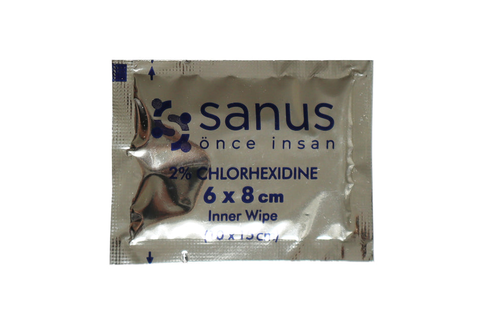 2% klorhexidin servietter, pakning med 100 stk