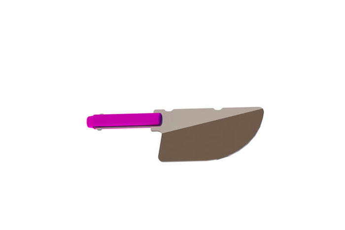 Højreside slibende - violet, pakning med 2 stk.