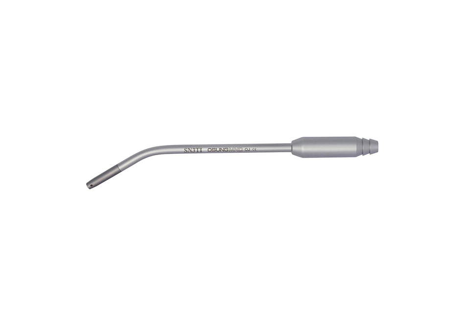 Kirurgisk sug med titaniumspids og slids, 16 cm / ø3 mm