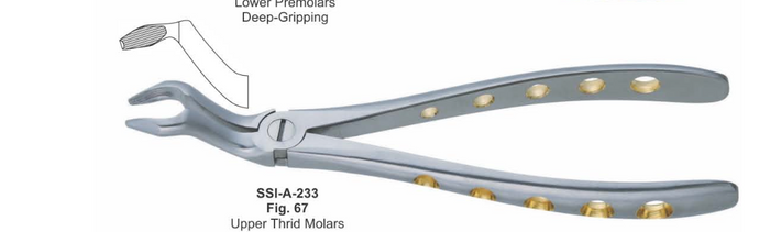KOMFORT ekstraktionstang / Upper Third Molars / Fig. 67