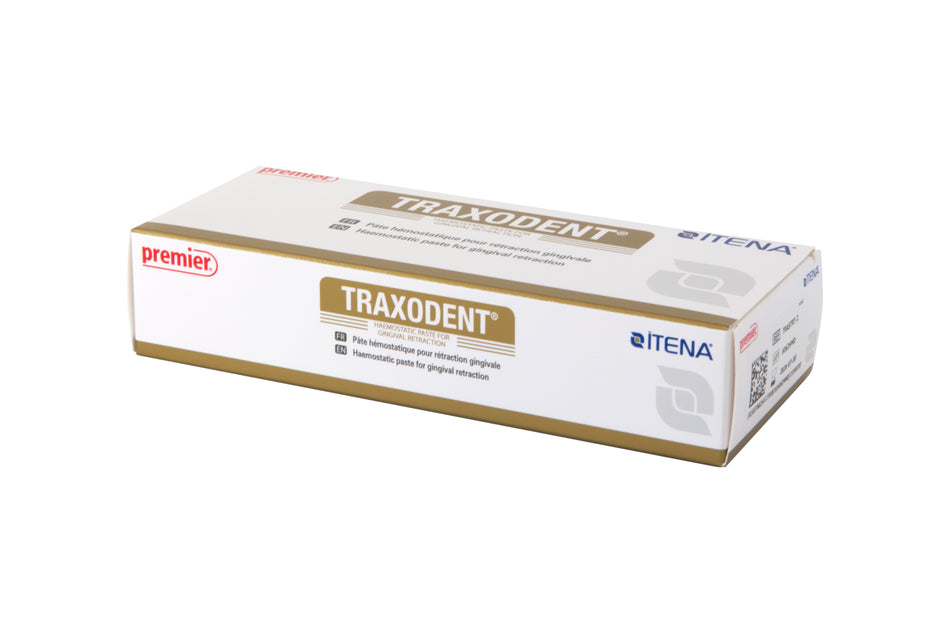 Traxodent, hæmostatisk gingiva retraktionspasta i sprøjter