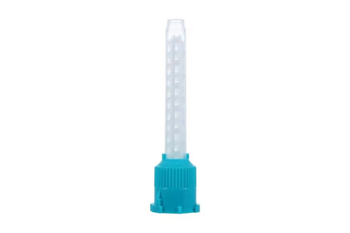 Turkis blandespidser til 1:1 50 ml patroner, pakning med 50 stk.