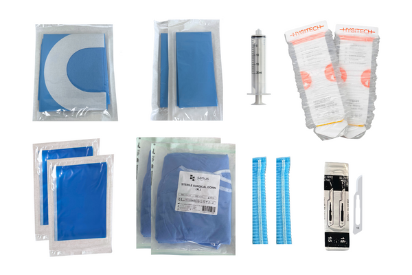 Operationssæt med 5 sæt