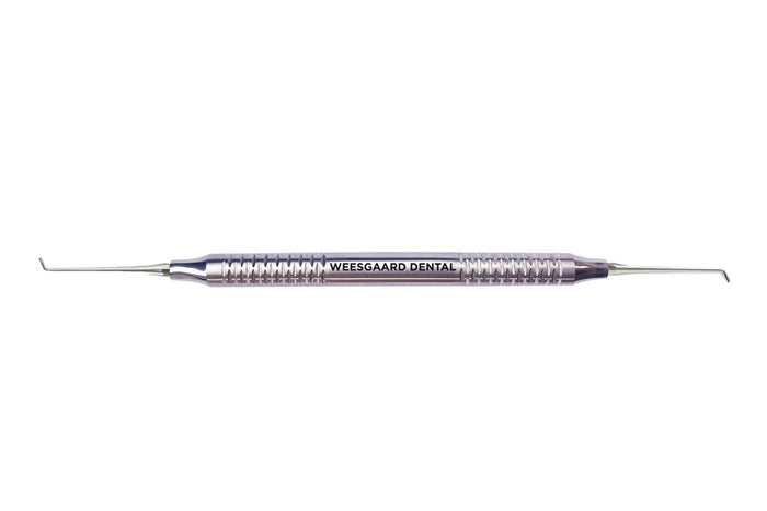 Retrogradstopper, apical condenser 90 grader, 0,8 mm rund og flad ende